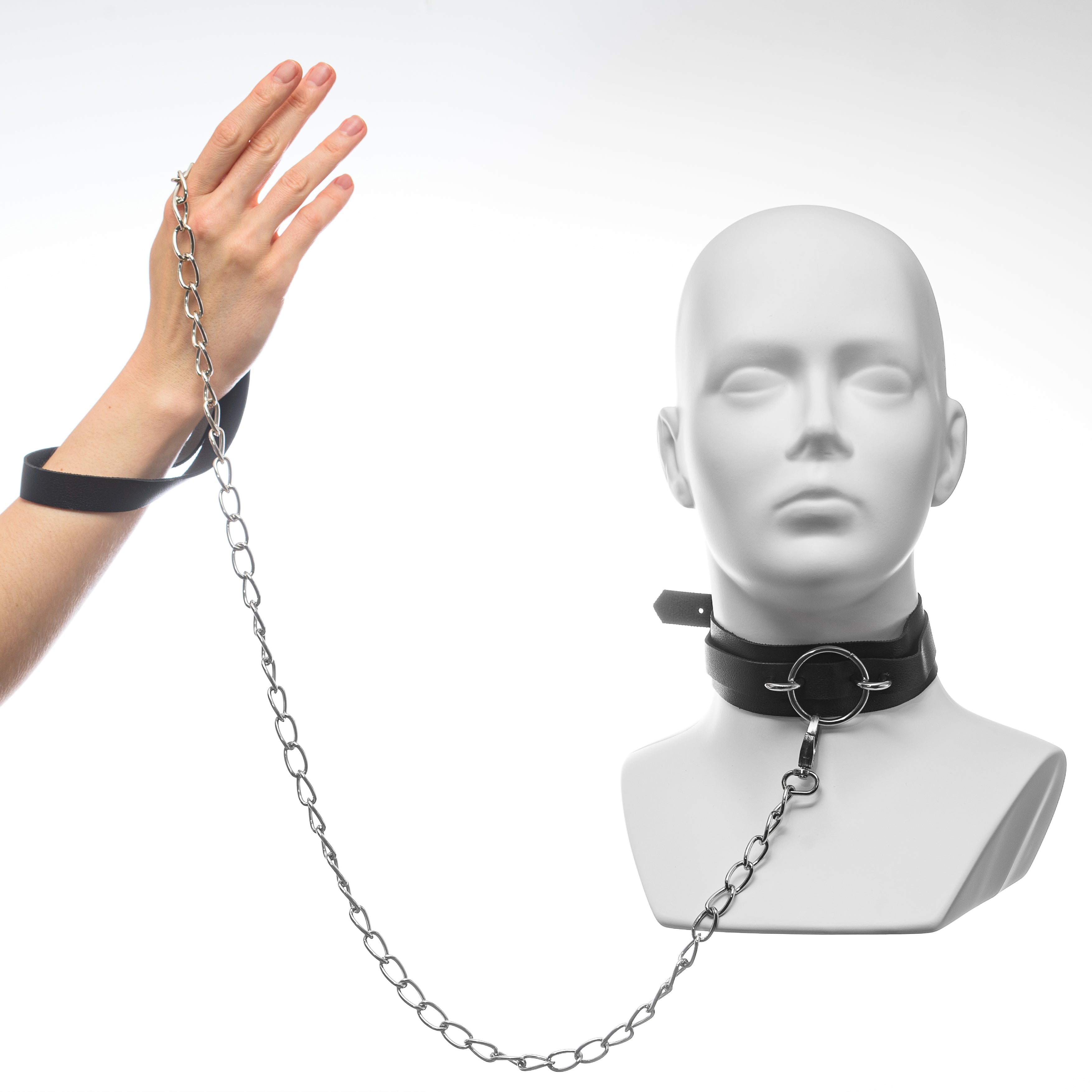 Kaklo aksesuaras „Black Chain Link Set“