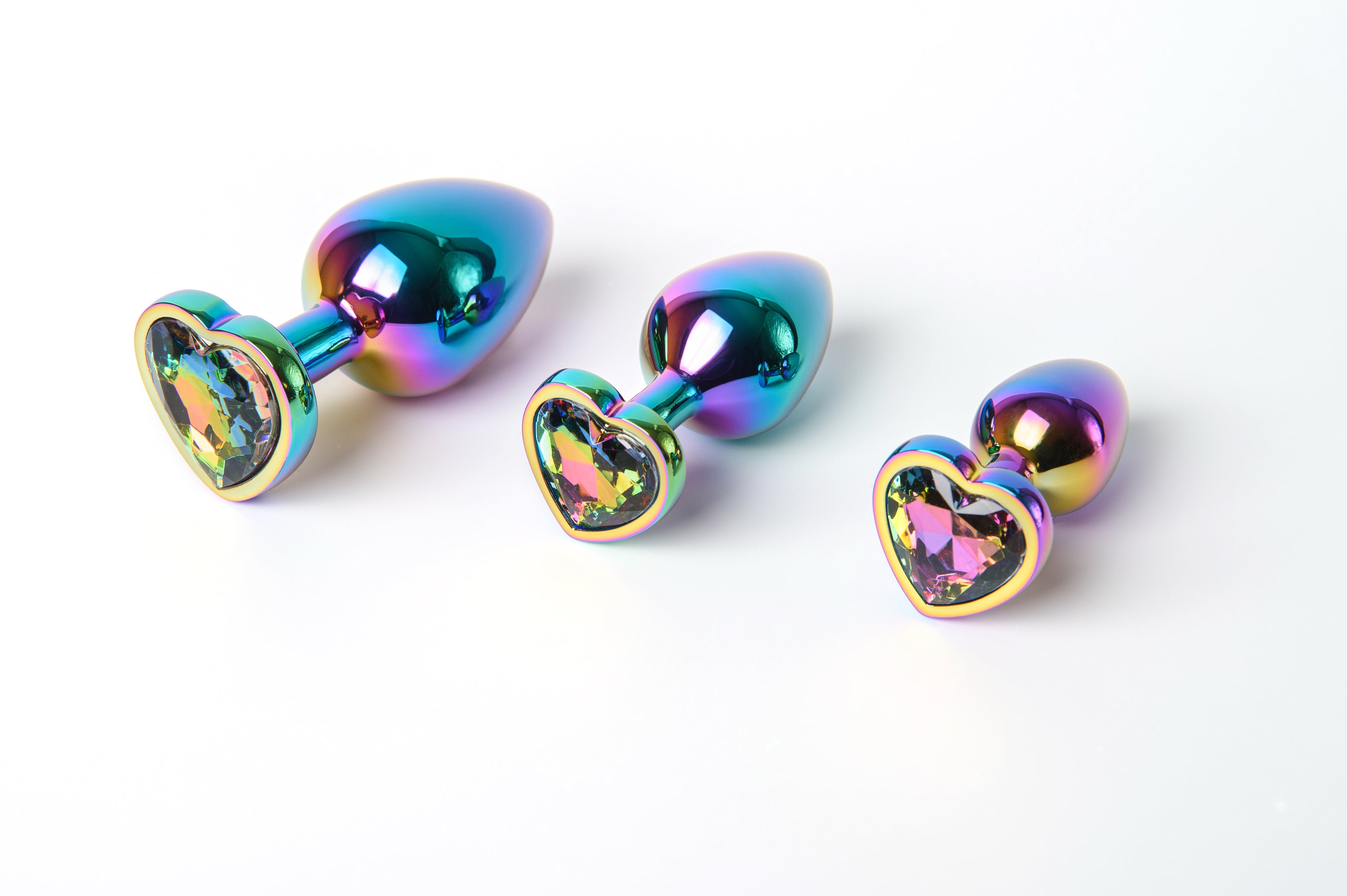 Analinių kamščių rinkinys „Holo Heart Trio“
